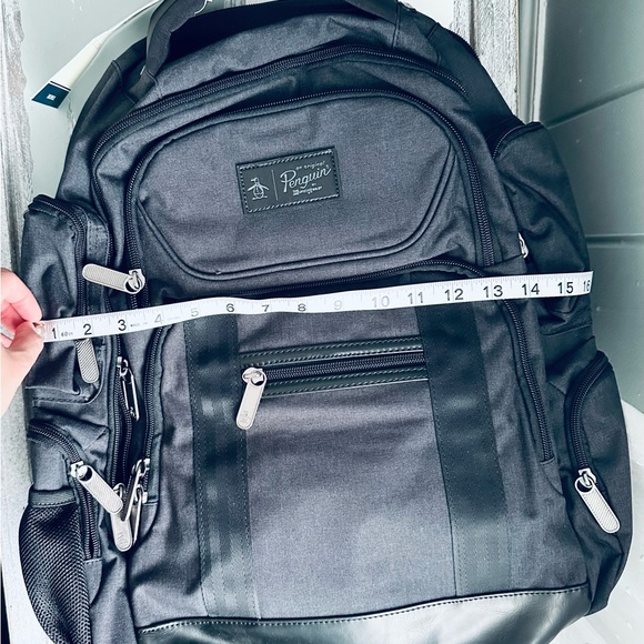 NWT Penguin Odell Collection Backpack / Black - Picture 9 of 16